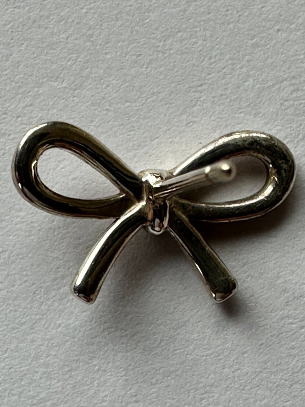 Tiffany & Co. Sterling Silver Bow Stud Earrings 925 - Picture 5 of 15